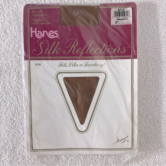 Vintage Hanes Silk Reflections Pantyhose In Mayfair NWT - Picture 1 of 5